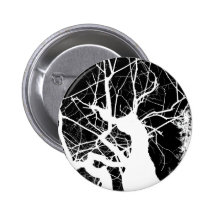 WEBBY TREE BLACK AND WHITE NEGATIVE BUTTONS