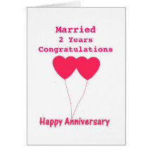 Wedding Anniversary I year, Card. Personalize it.