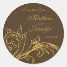 Wedding Announcement Save the Date Sticker