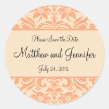 Wedding Announcement Save the Date Sticker