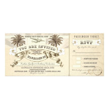 wedding boarding pass tickets invitations