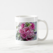 Wedding bouquet coffee mug