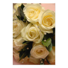 Wedding bouquet photo print