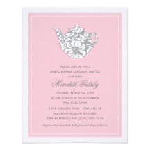 Wedding Bridal Shower Invitation | High Tea Theme