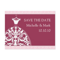 Wedding Bride save the date Happy Red card Post Cards