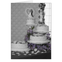 Wedding cake card