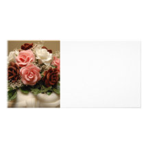Wedding cake photo card template