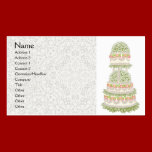 Wedding Cake Profile Card business cards