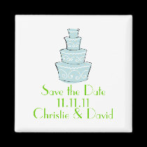 Wedding Cake Save the Date magnets