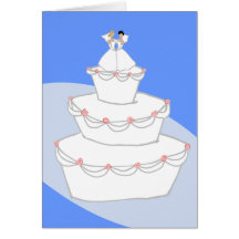 Wedding Cake Two Brides Card