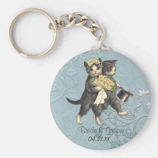 Wedding Cats Keychain