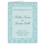 Wedding Ceremony Program and Order of Service Card