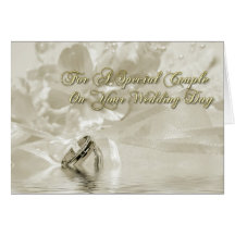 Wedding Congratulations Sepia Card