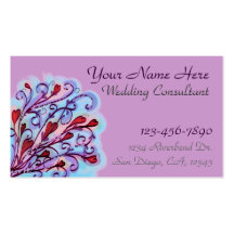 Wedding Consultant customisable business card