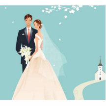 Wedding couple acrylic cut outs