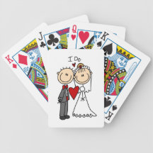 Wedding Couple I Do T-shirts and Gifts Bicycle Poker Deck