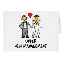 Wedding Couple - Under New Management Card