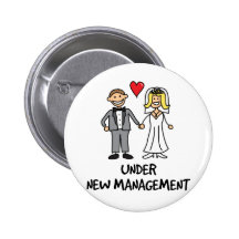 Wedding Couple - Under New Management Pin