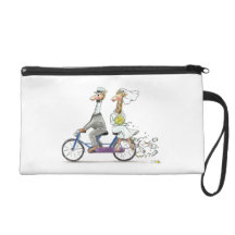 wedding couple wristlet clutch