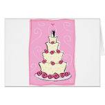Wedding Day Tiered Cake Greeting Card