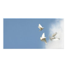 Wedding Doves Photo Greeting Card