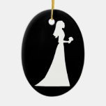 Wedding Dress Personalised Christmas Ornament