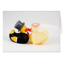 Wedding ducks greeting cards
