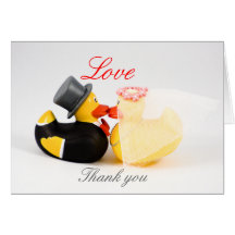 Wedding ducks ... thank you card