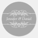Wedding Envelope Seal Stickers Bride And Groom stickers