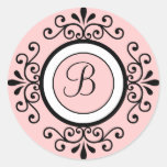 Wedding Envelope Seal Stickers Initial B