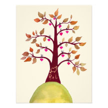 Wedding Fall Autumn Love Heart Tree Carving Invite