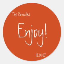 Wedding Favour Stickers