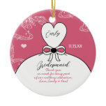 Wedding Gown Bridesmaid Wedding- You Choose Colour ornaments