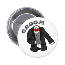 Wedding Groom Button