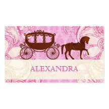 Wedding Horse & Carriage - Custom Text Business Card