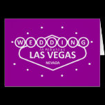 Wedding In Fabulous Las Vegas Card cards
