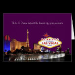 Wedding In Las Vegas Card cards