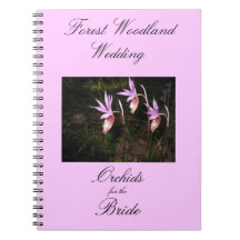 Wedding in the forest spiral notebook