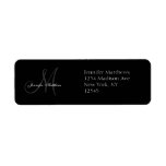 Wedding Invitation Monogram Return Address Labels