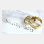 Wedding Invitation Seals Rectangular Stickers