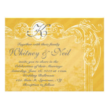 Wedding Invitation Vintage Grunge Collection