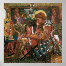 Wedding of St George Princess Sabra Dante Rossetti Posters