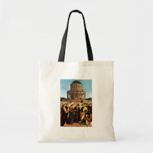 Wedding Of The Virgin By Raffael Canvas Bags
