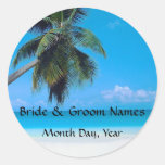 Wedding on the Beach Stickers