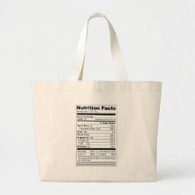 Wedding or Anniversary Sweet Funny Nutrition Label Bags