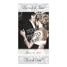 Wedding or Other Thank You Customised Photo Card