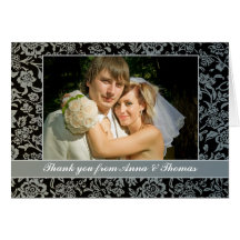 wedding photo thank you card