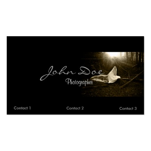 Wedding Photographer Bridal Business card