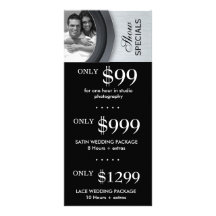 Wedding Photography Rack Card Camera Metal