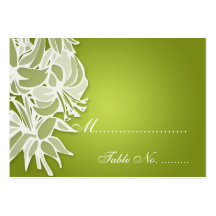 Wedding Placecards Lime Lily Bouquet Business Card Templates